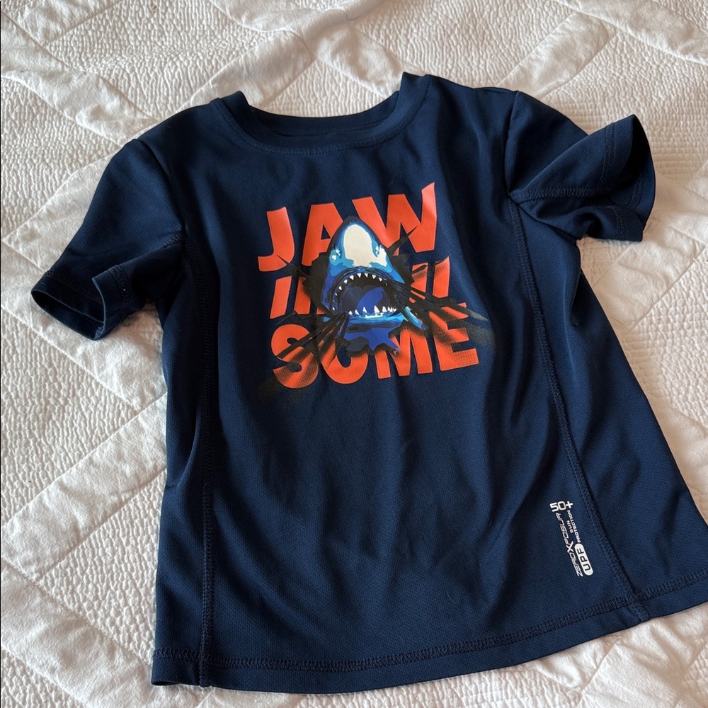 Navy Shark Graphic T-Shirt